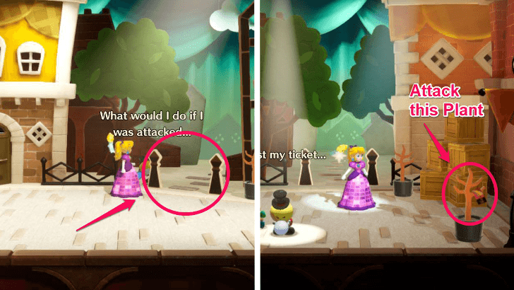 Princess Peach Showtime - The Case of the Missing Mural Dress Ribbon Location