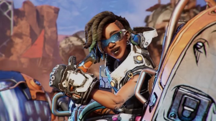 Harlowe from Borderlands 4 giving a big thumbs up