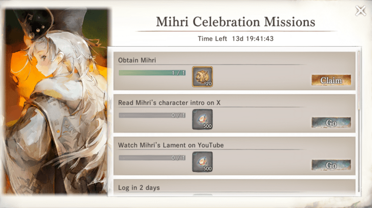Mihri Celebration Missions