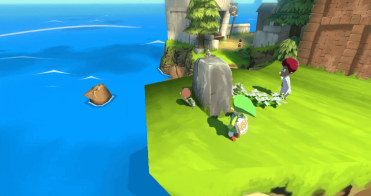 Find Jun-Roberto Behind the Stone Tablet