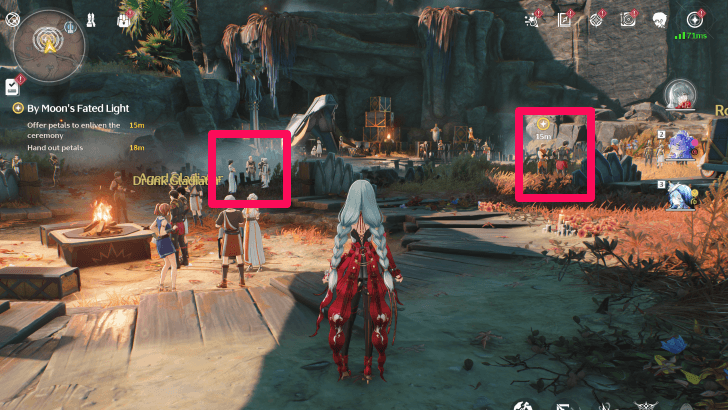 Give Rose Petals to NPCs