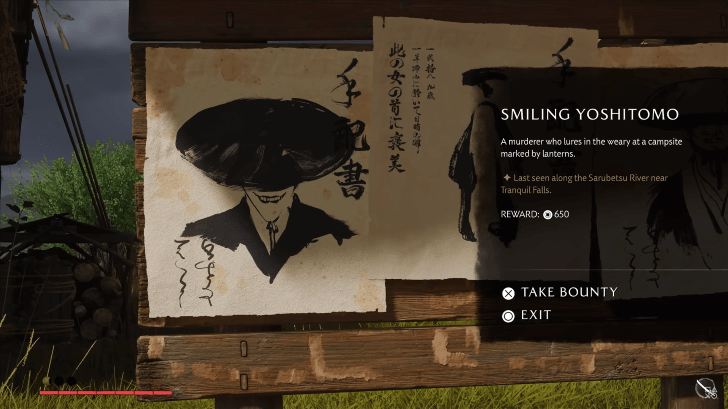 Ghost of Yotei - Bounties