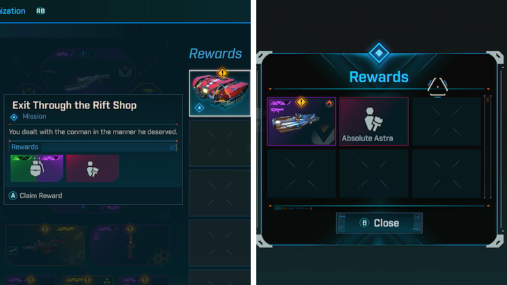 Complete Exit Through the Rift Shop Side Mission