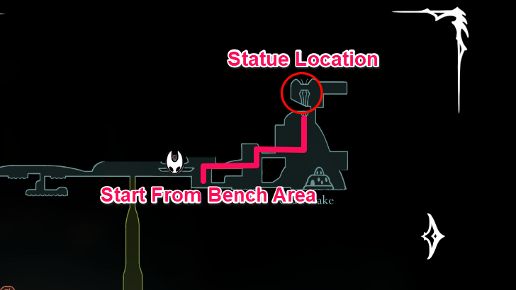 Thread Storm Statue Location Map