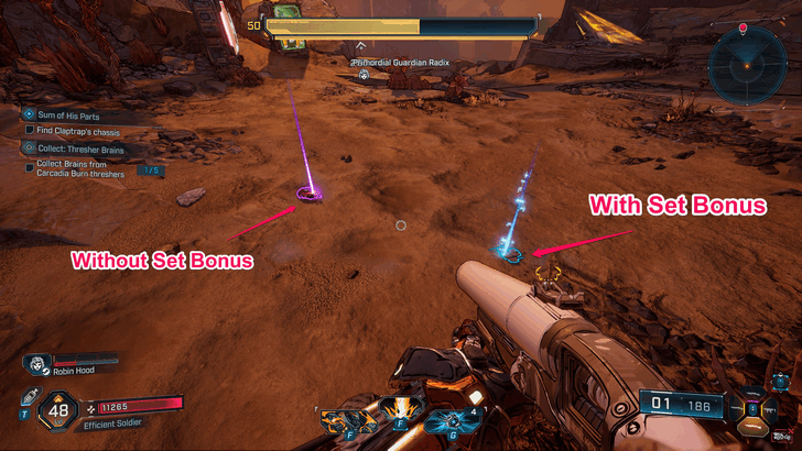 Without vs With Set Bonus