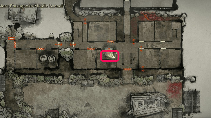 Main Building 2F Stair Key Location