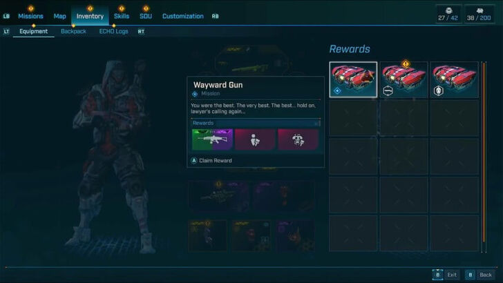 Borderlands 4 Wayward Gun Rewards