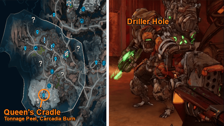 Driller Hole location