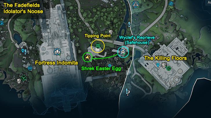 Shrek Easter Egg Map