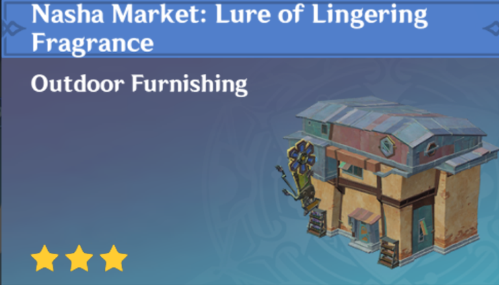 Genshin Impact - How to Get Nasha Market - Lure of Lingering Fragrance Furnishing