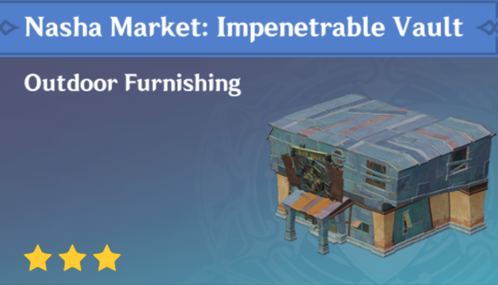 Genshin Impact - How to Get Nasha Market - Impenetrable Vault Furnishing