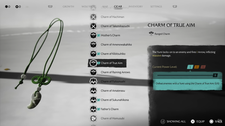 Ghost of Yotei - Charm Upgrades