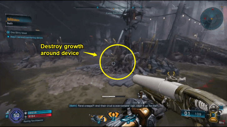 Borderlands 4 - Destroy Growth Around Device