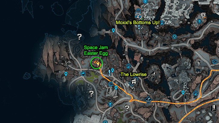 Space Jam Easter Egg Map