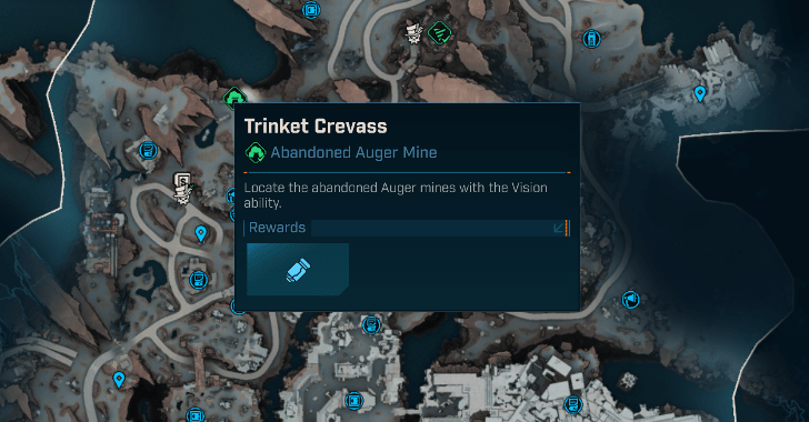 Trinket Crevass Map Location