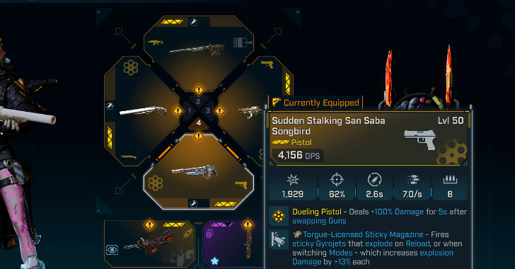 Remove gun from inventory to lose buff