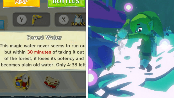 TLoZ WW - Use the Forest Water to Intantly Kill It