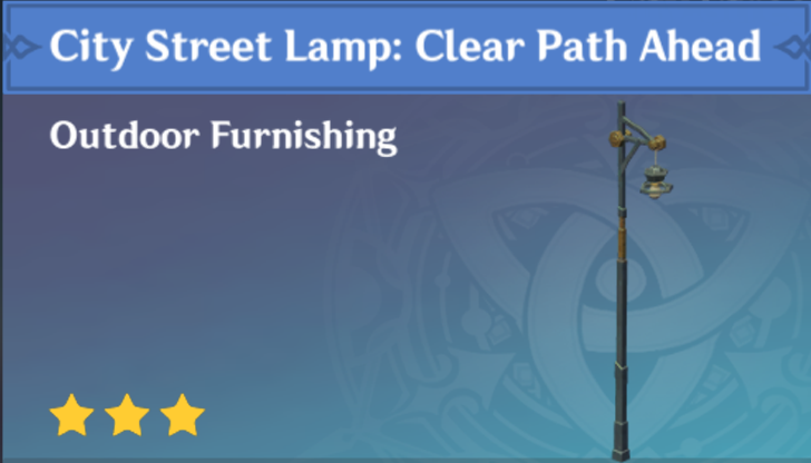 Genshin Impact - How to Get City Street Lamp - Clear Path Ahead Furnishing