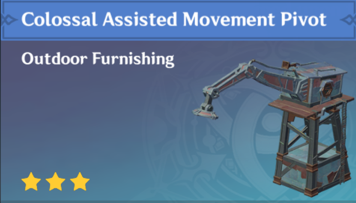 Genshin Impact - How to Get Colossal Assisted Movement Pivot Furnishing
