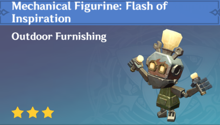 Genshin Impact - How to Get Mechanical Figurine - Flash of Inspiration Furnishing