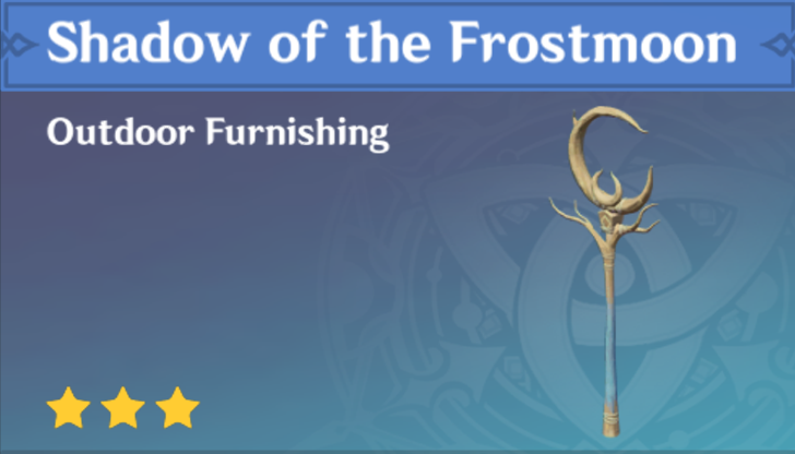 Genshin Impact - How to Get Shadow of the Frostmoon Furnishing