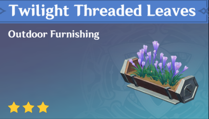 Genshin Impact - How to Get Twilight Threaded Leaves Furnishing