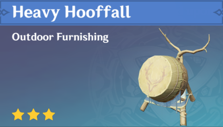Genshin Impact - How to Get Heavy Hooffall Furnishing