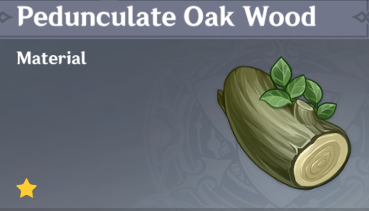 Genshin Impact - How to Get Pedunculate Oak Wood and Locations