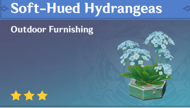 Genshin Impact - How to Get Soft-Hued Hydrangeas Furnishing