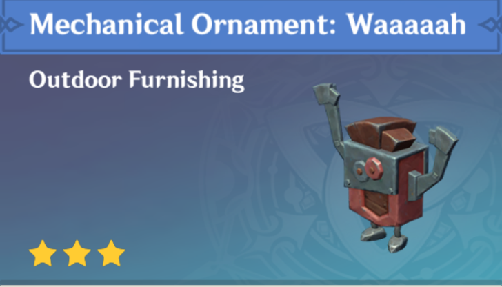 Genshin Impact - How to Get Mechanical Ornament - Waaaaah Furnishing