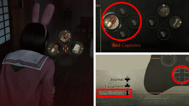 Silent Hill f Item Shortcut