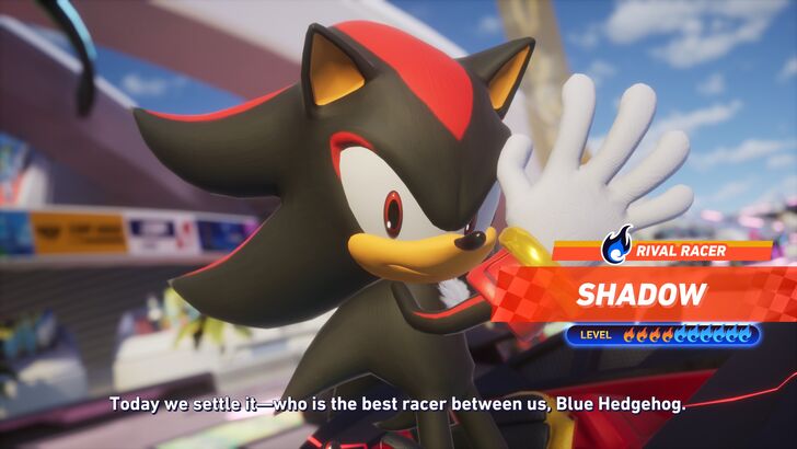Sonic Racing: CrossWorlds Shadow Snarky Comment