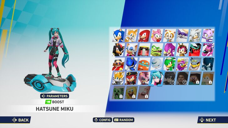 Sonic Racing: CrossWorlds All Characters