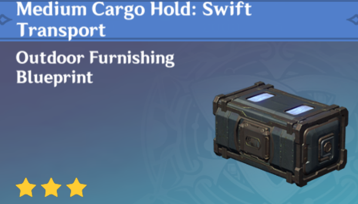 Genshin Impact - How to Get Medium Cargo Hold - Swift Transport Furnishing
