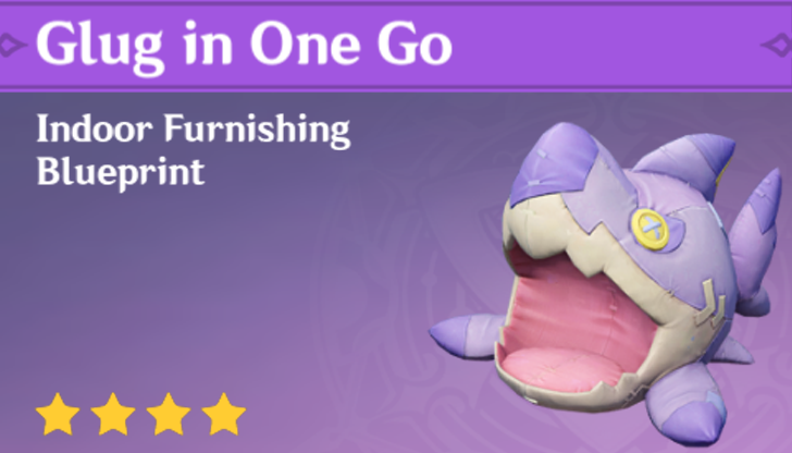 Genshin Impact - How to Get Glug in One Go Furnishing