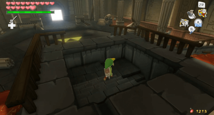 Head Down the Room Below the Statue