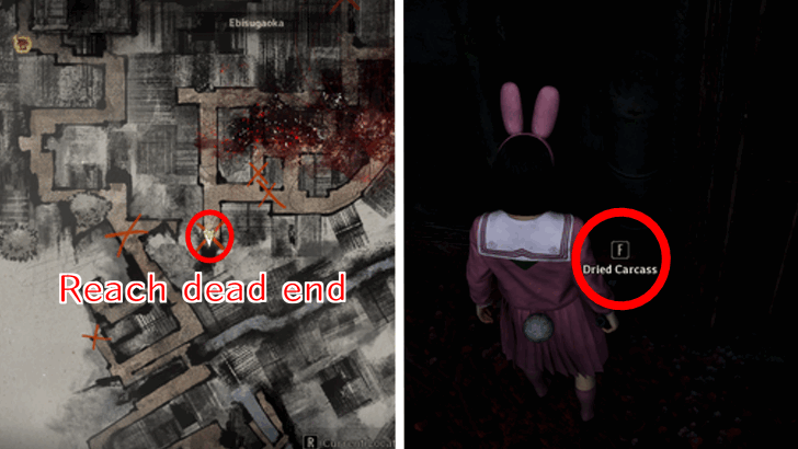 Dried Carcass Location