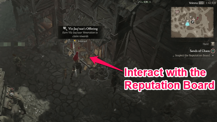 Interact with the Reputation Board