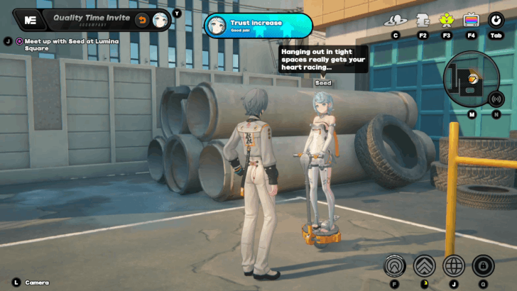 Cramped Hang Out Reward