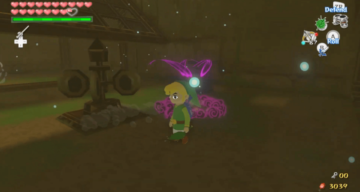 Blow Wind on the Pinwheel After Defeating the Floor Master