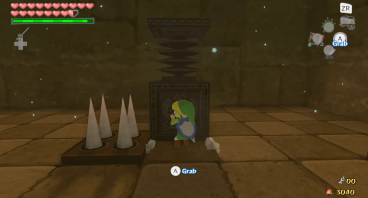 Push the Spring to the Marked Tile