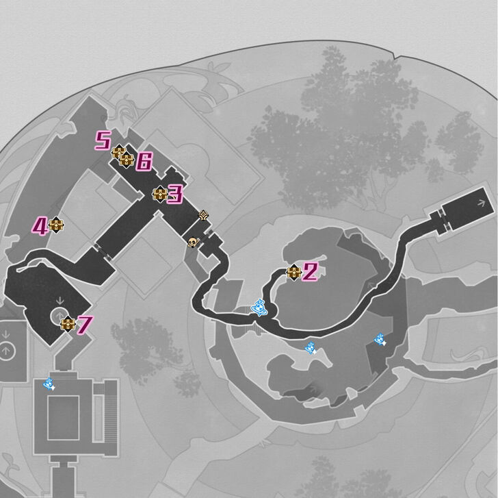 HSR - Radiant Scarwood Grove of Epiphany F3 Chest Map