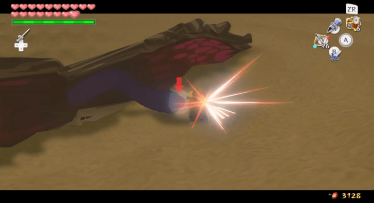 Use the Hookshot on His Tongue