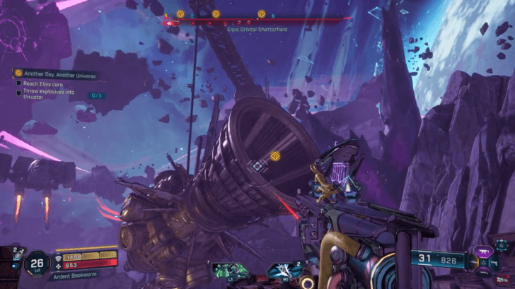Borderlands 4 - Throw Explosives into Thruster