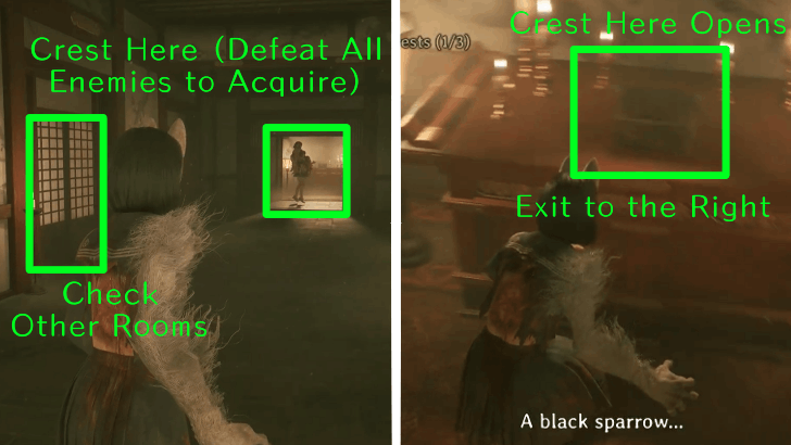 Shrine Rooms Black Sparrow