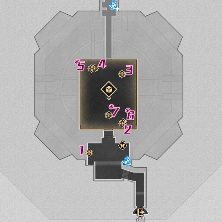 HSR Universal Matrix Great Tomb of the Nameless Titan Chest Map F2 Center