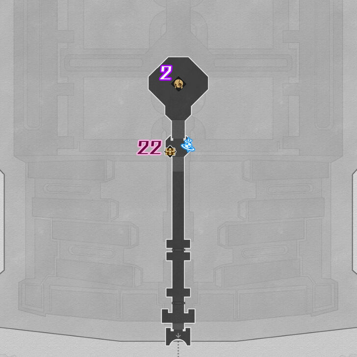 HSR Universal Matrix Great Tomb of the Nameless Titan Chest Map F2 North