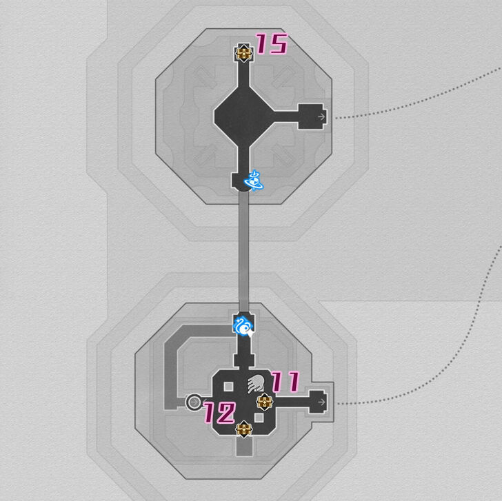 HSR Universal Matrix Great Tomb of the Nameless Titan Chest Map F2 West
