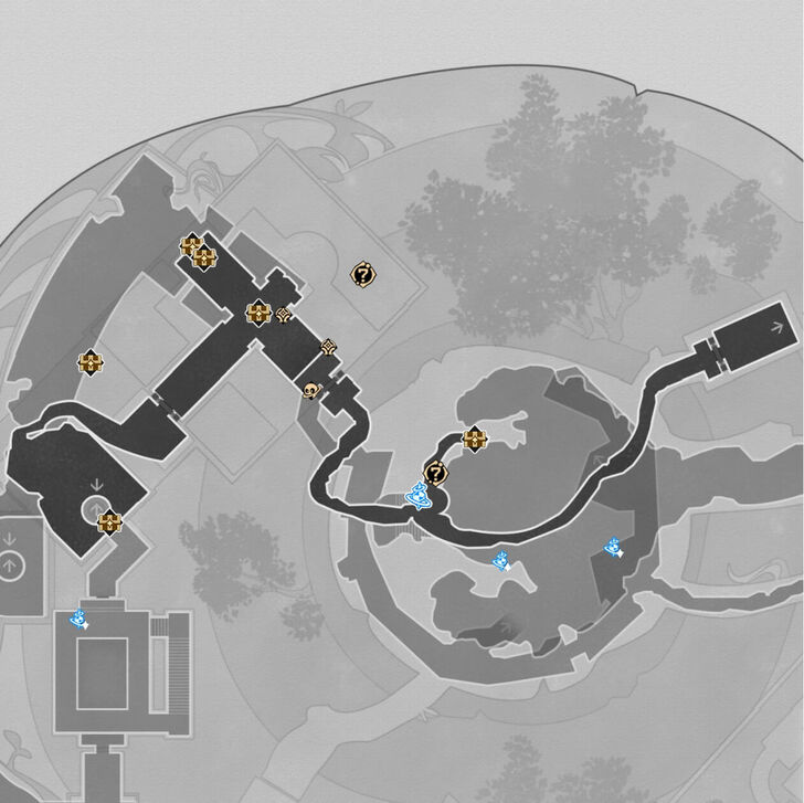 HSR - Radiant Scarwood Grove of Epiphany F3 Map