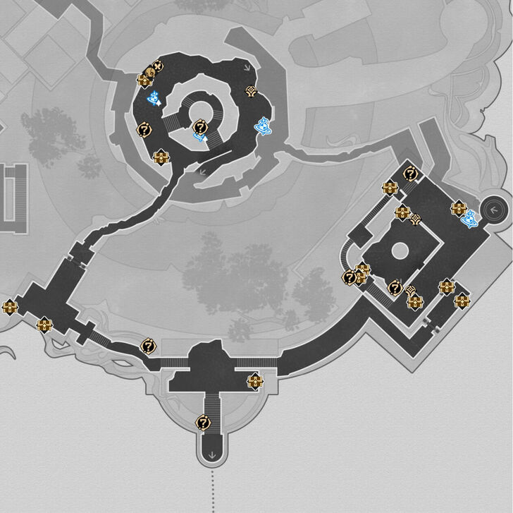 HSR - Radiant Scarwood Grove of Epiphany F1 North Map